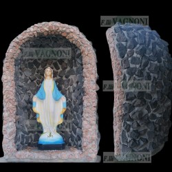 -->OFFERTA<-- NICCHIA GROTTA CON PIETRE Cm.70  CON STATUA